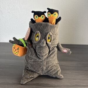 Hallmark Spooky Tree Plush Animated Singing Halloween Addams Family Theme W/Tags